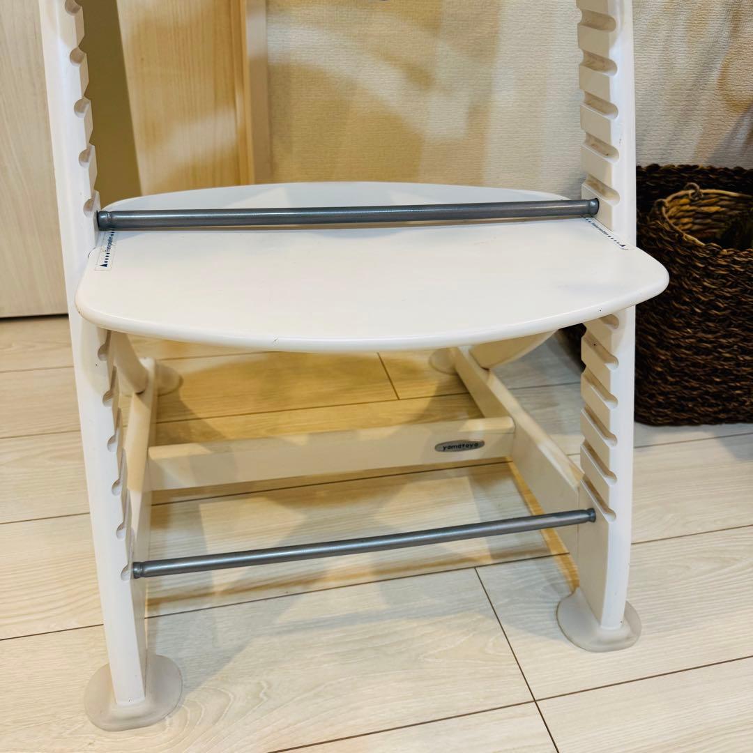 《大人気カラー》 大和屋 すくすくチェアプラス ホワイト ハイチェア