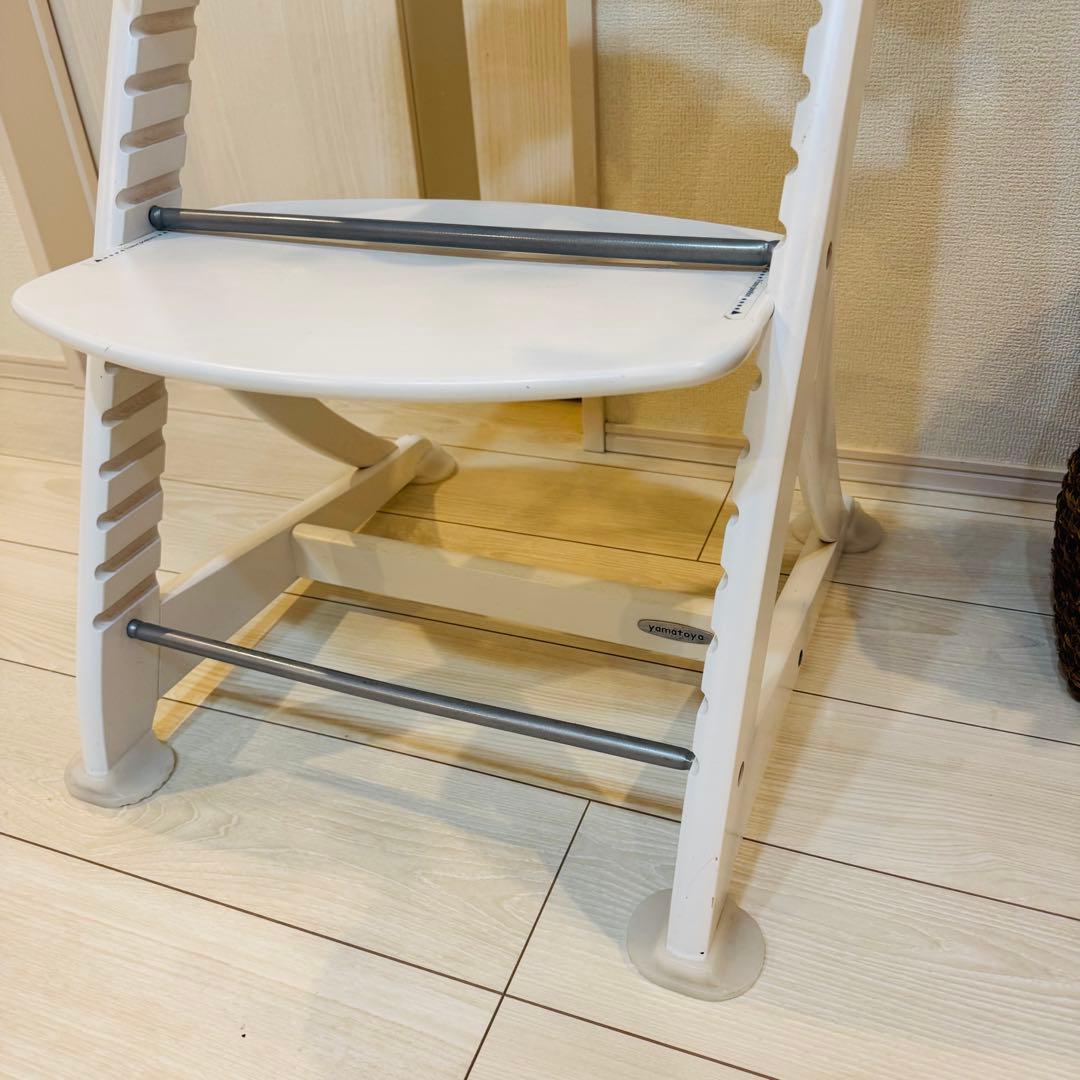 《大人気カラー》 大和屋 すくすくチェアプラス ホワイト ハイチェア