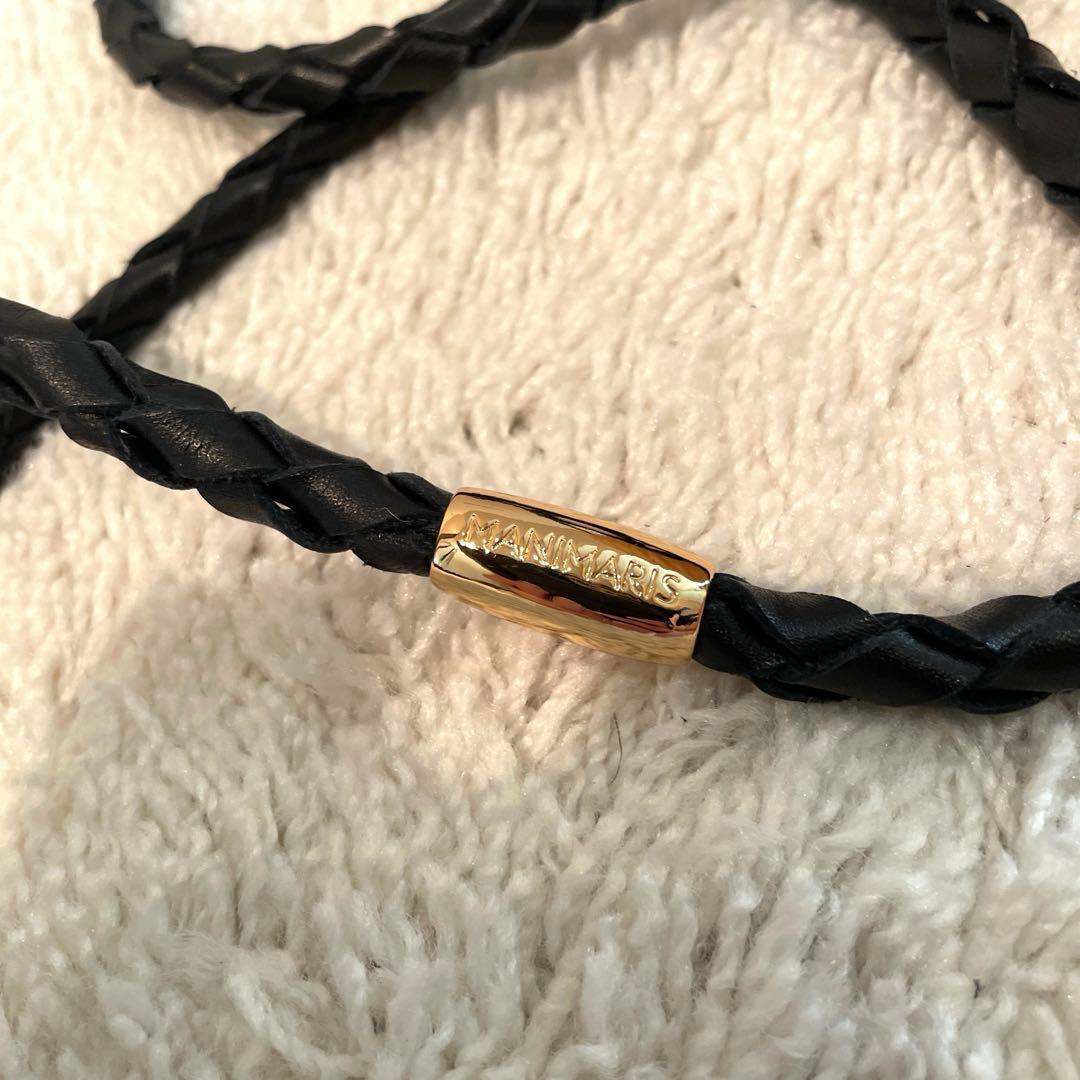 美品 マニマリス manimaris フルムーンバスケット ハンドル セット