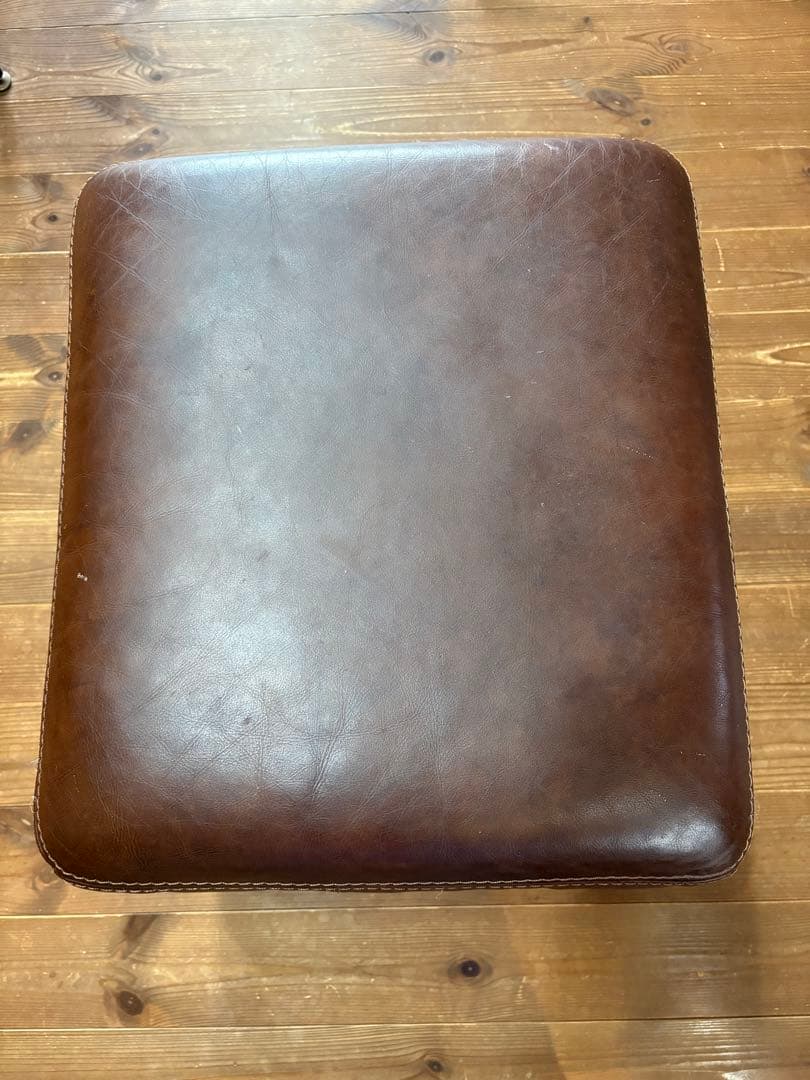 良品 unico FRAYE フレイ レザー オットマン