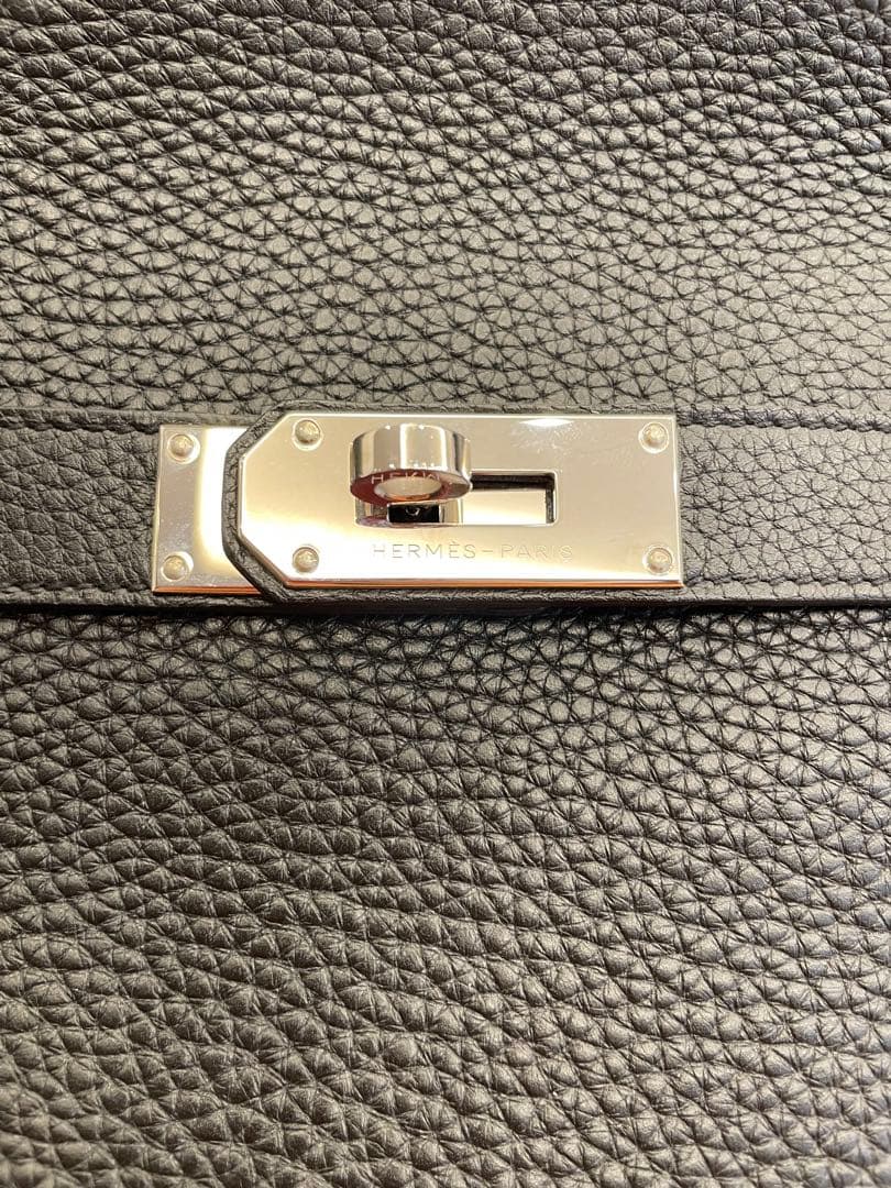 HERMES エルメス□O刻印 ジプシエール37 ショルダーバッグ ブラック