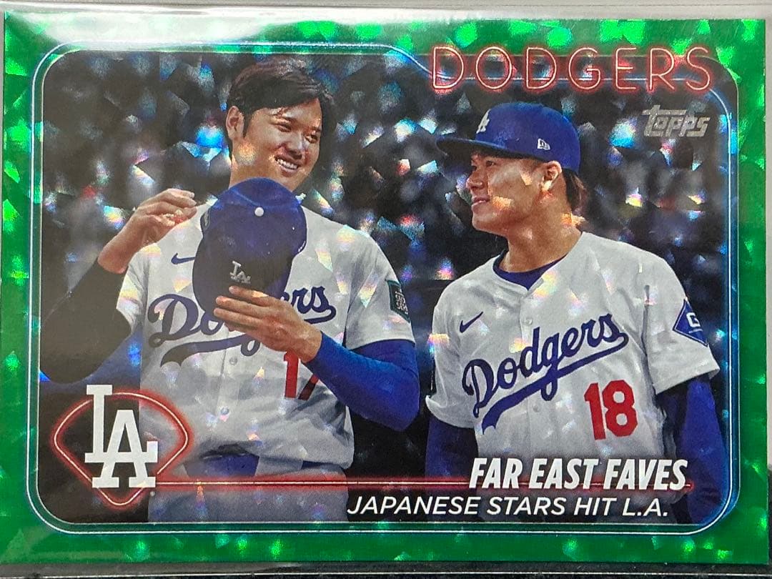 Topps 499枚限定 大谷翔平 山本由伸 シリアルナンバー付 コラボ カード