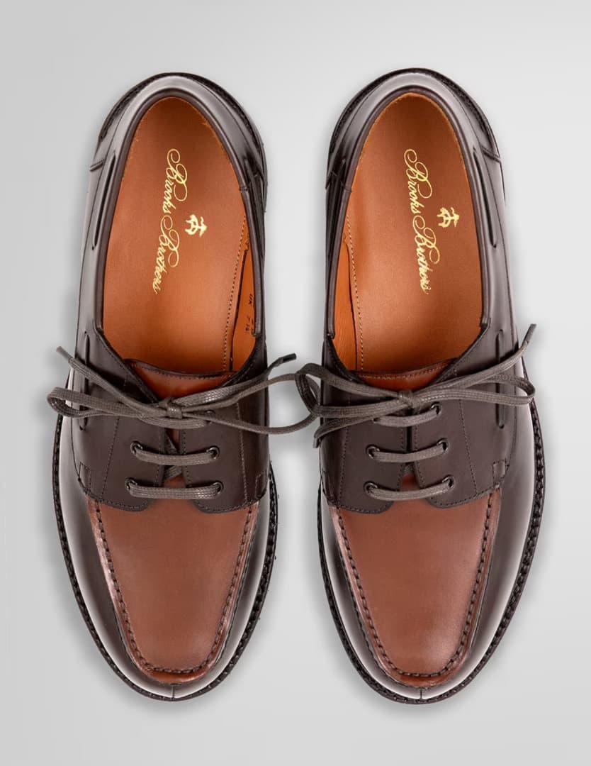 brooksbrothers コンビカラー デッキシューズ - メルカリ