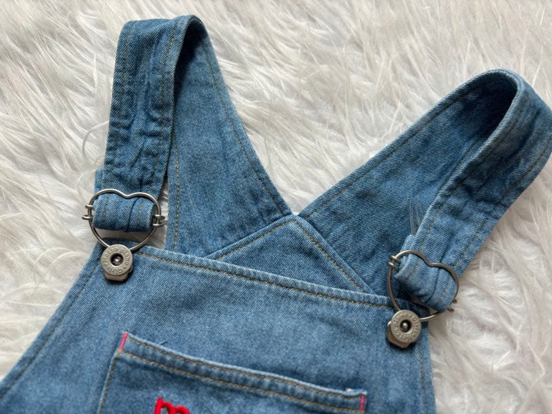 レア✨レトロ メゾピアノ ジャンパースカート デニム ミミポポちゃん