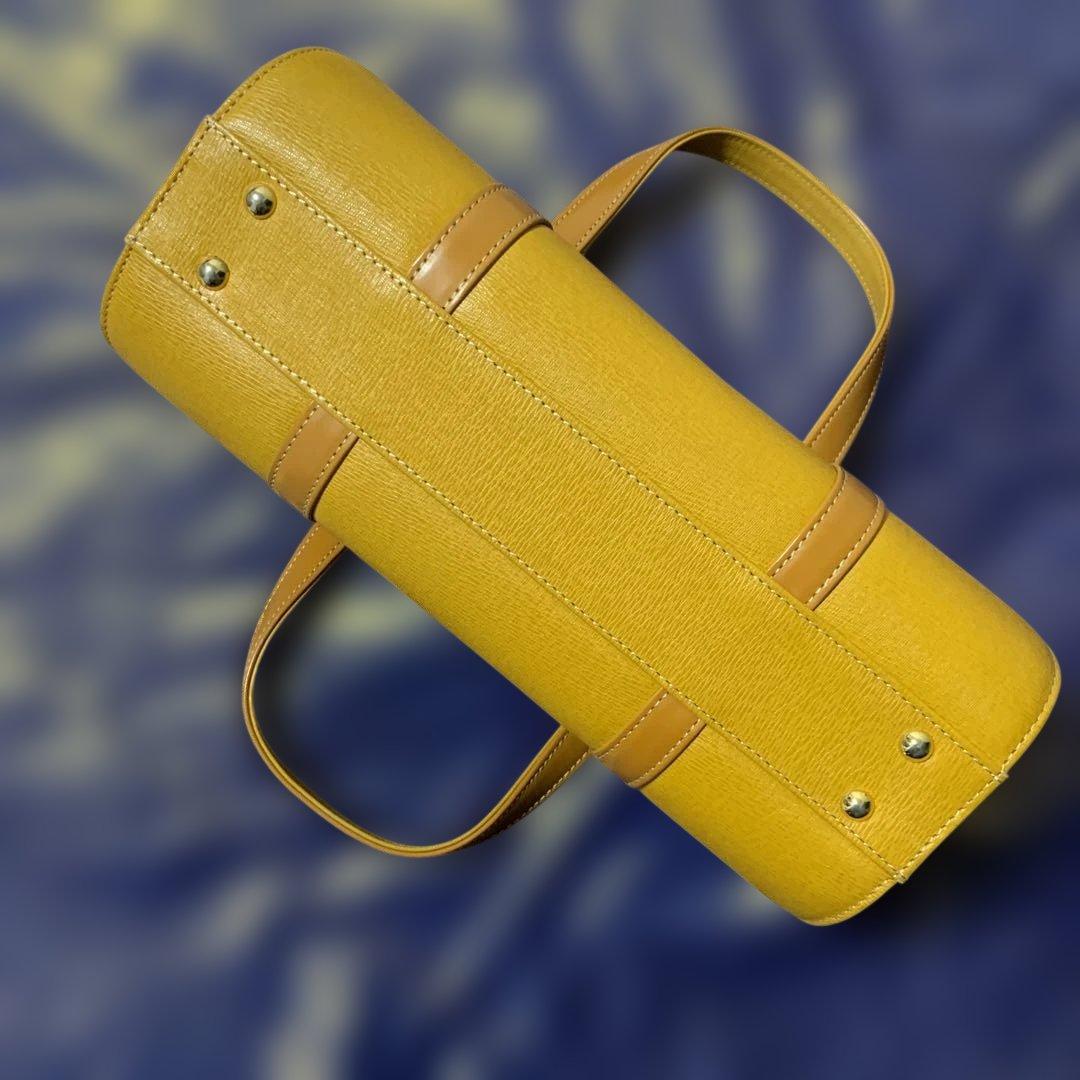 Burberryバーバリー/ノバチェック本革ドラムバッグ/ハンドバッグ