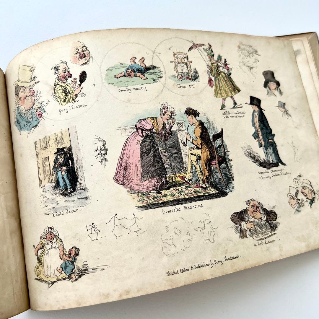 My Sketch Book⠀クルックシャンク⠀1830年代 希少 アンティーク