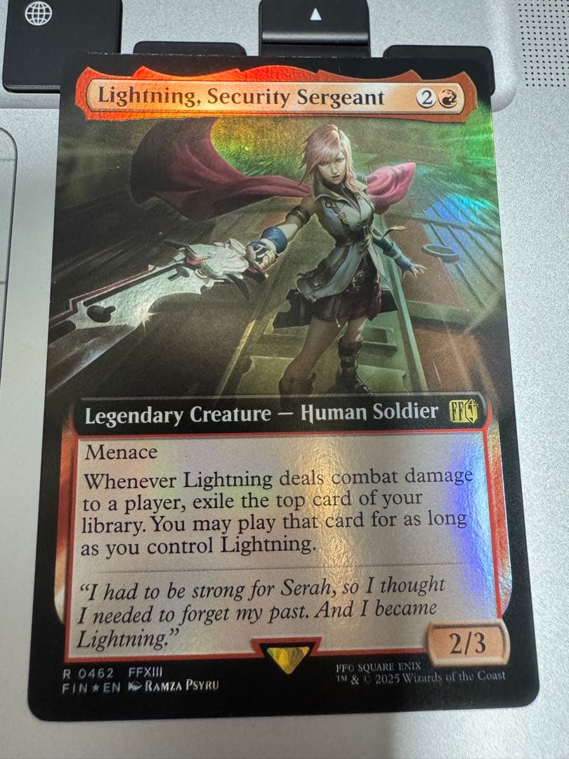 MTG 刃向かう者、ライトニング FOIL 英語 拡張アート Foil】(462)□拡張アート□《刃向かう者、ライトニング/Lightning