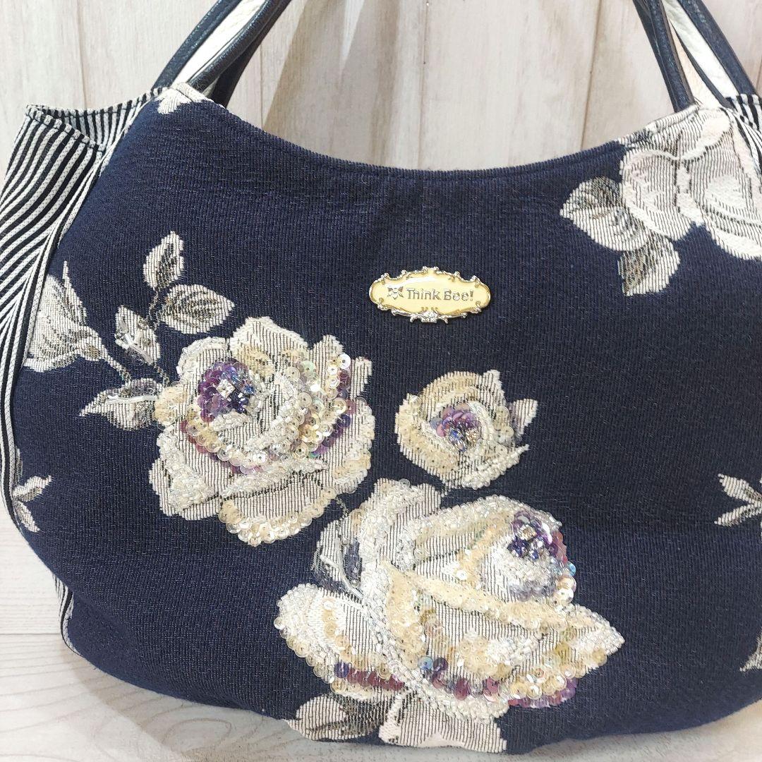 Think Bee! ノバビアンカ ビーズ トートバッグ ゴブラン織り - メルカリ