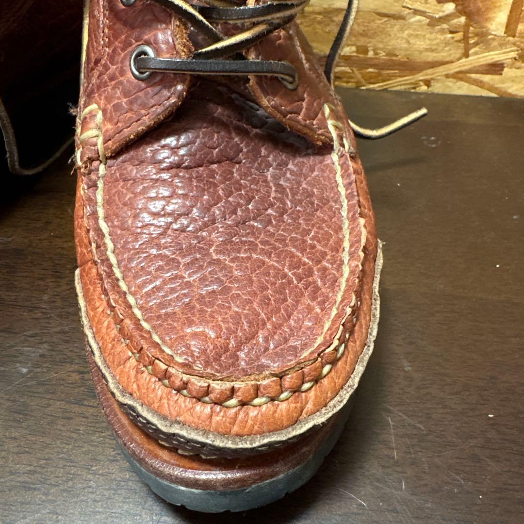 ブルックスブラザーズ&ランコート wネーム モカブーツ ビブラム仕様size7