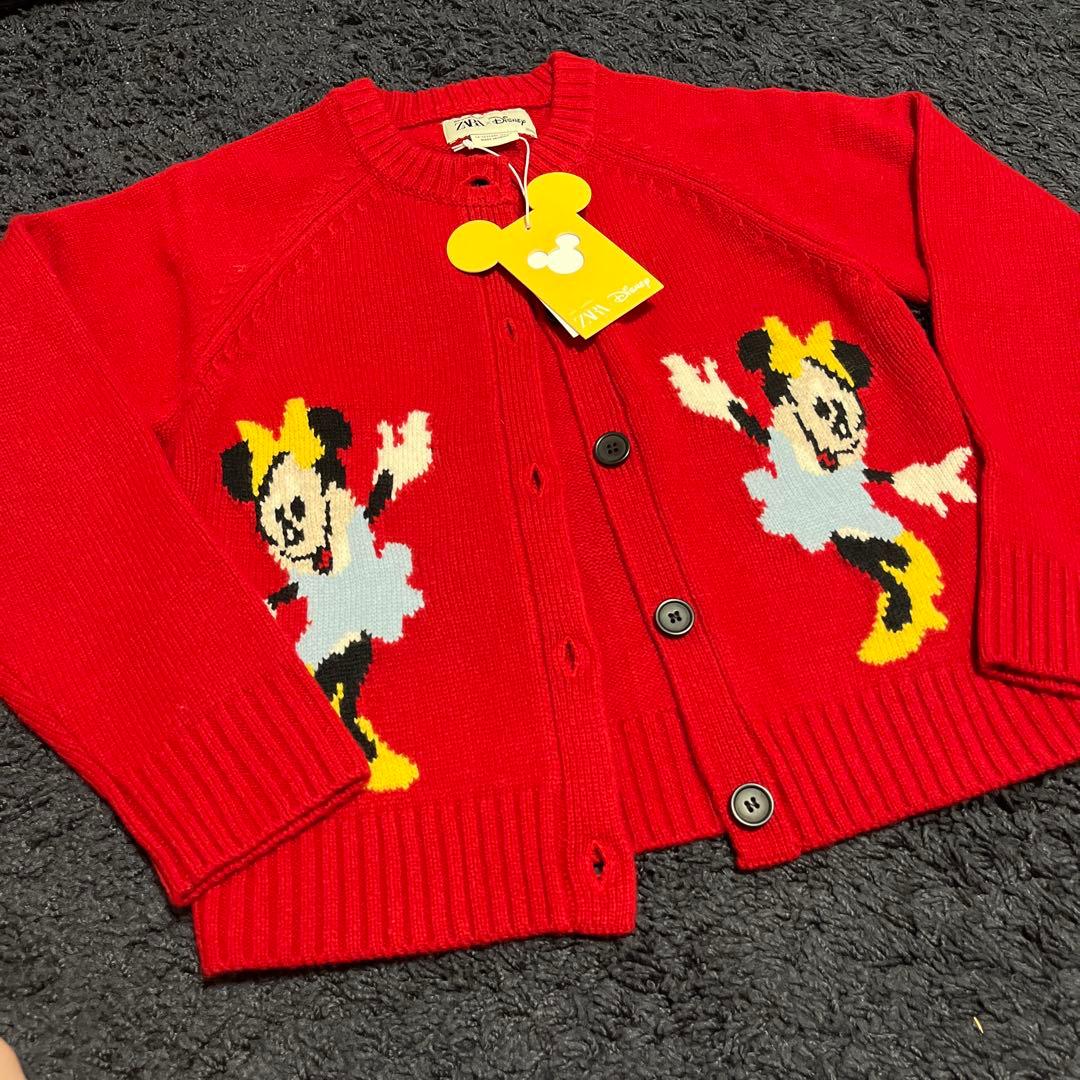 ZARA x Disney ミニーマウス ウールカーディガン 156 - メルカリ
