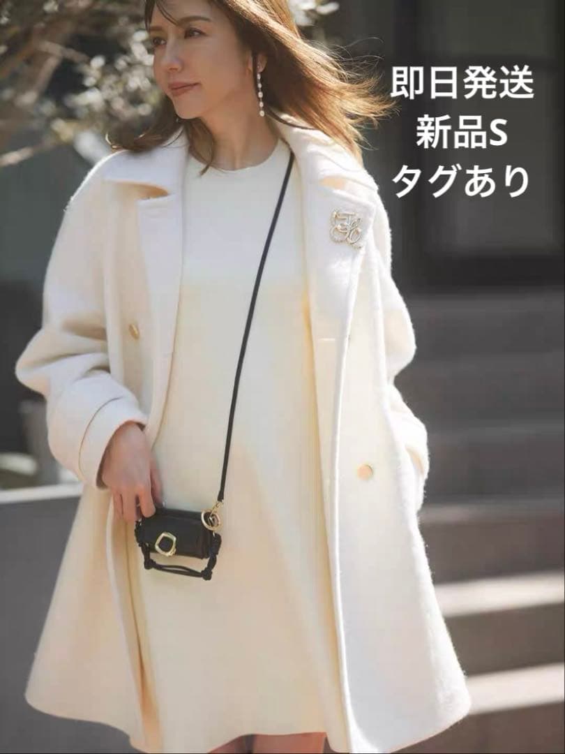 新品 ジャスグリッティー スタンダード Pコート 白 ホワイト - メルカリ