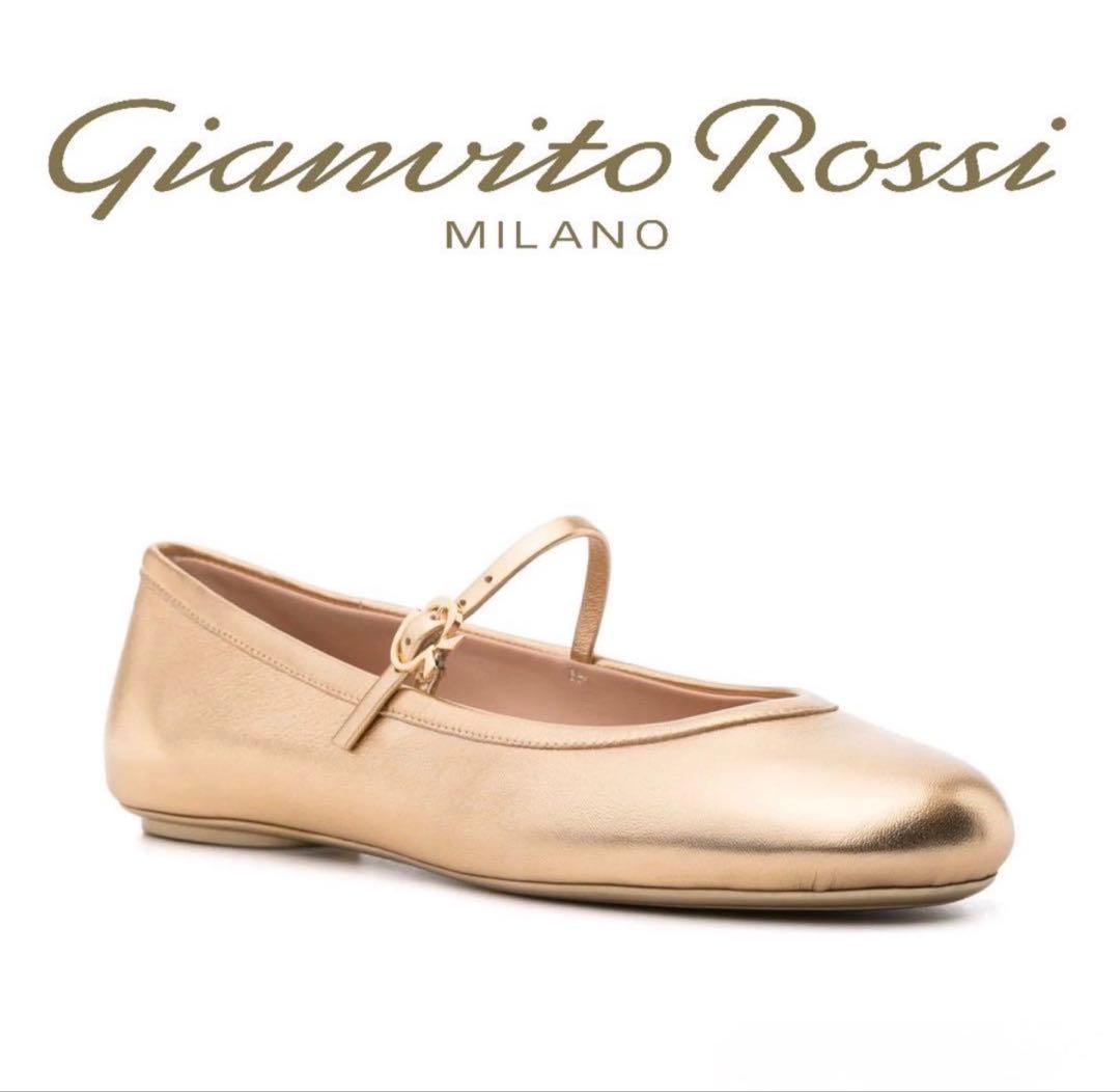 Gianvito Rossi】新品未使用/フラットシューズ/37.5 - メルカリ