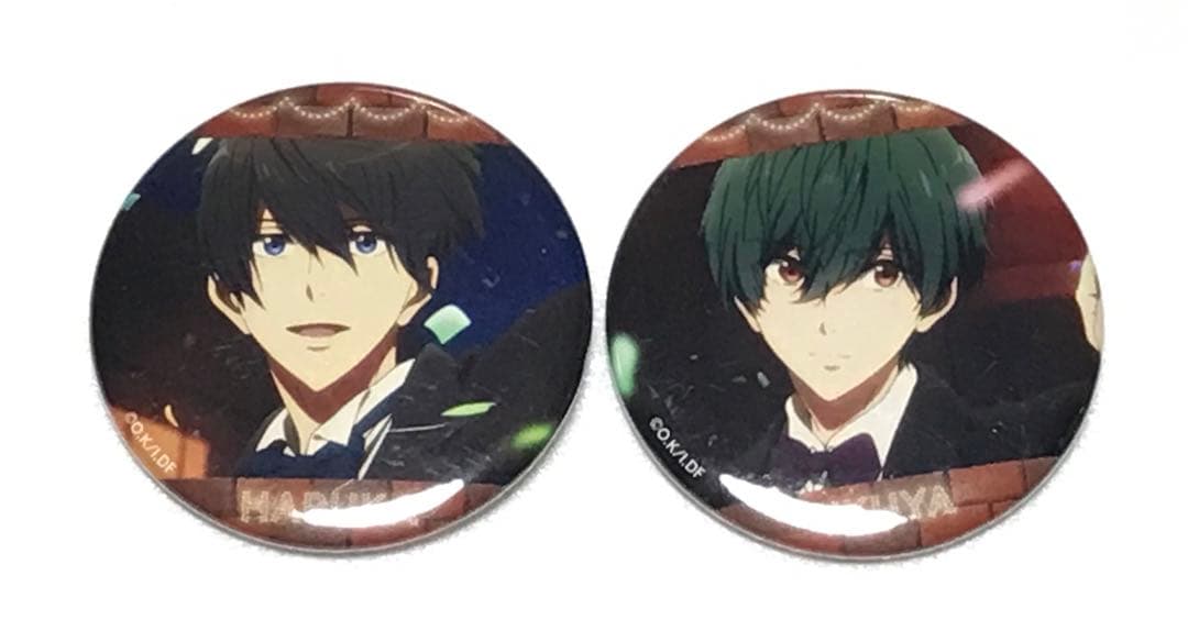 七瀬遙＆桐嶋郁弥 缶バッジ Free!-Dive to the Future- - メルカリ