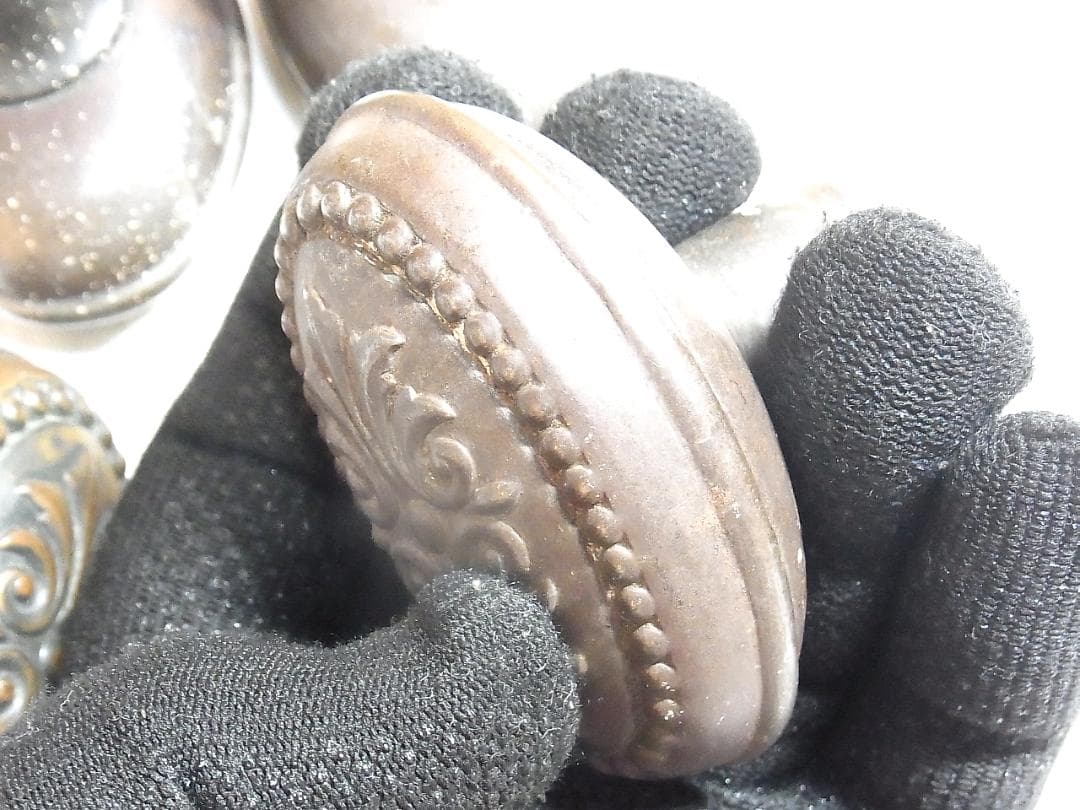 アンティーク 1930年代 ドアノブ 4個 アメリカ製 ヴィクトリアン USA