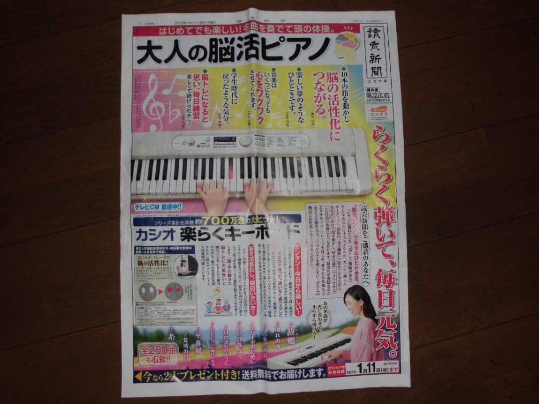 CASIO 楽らくキーボード カラオケマイク付き LK-526 61鍵