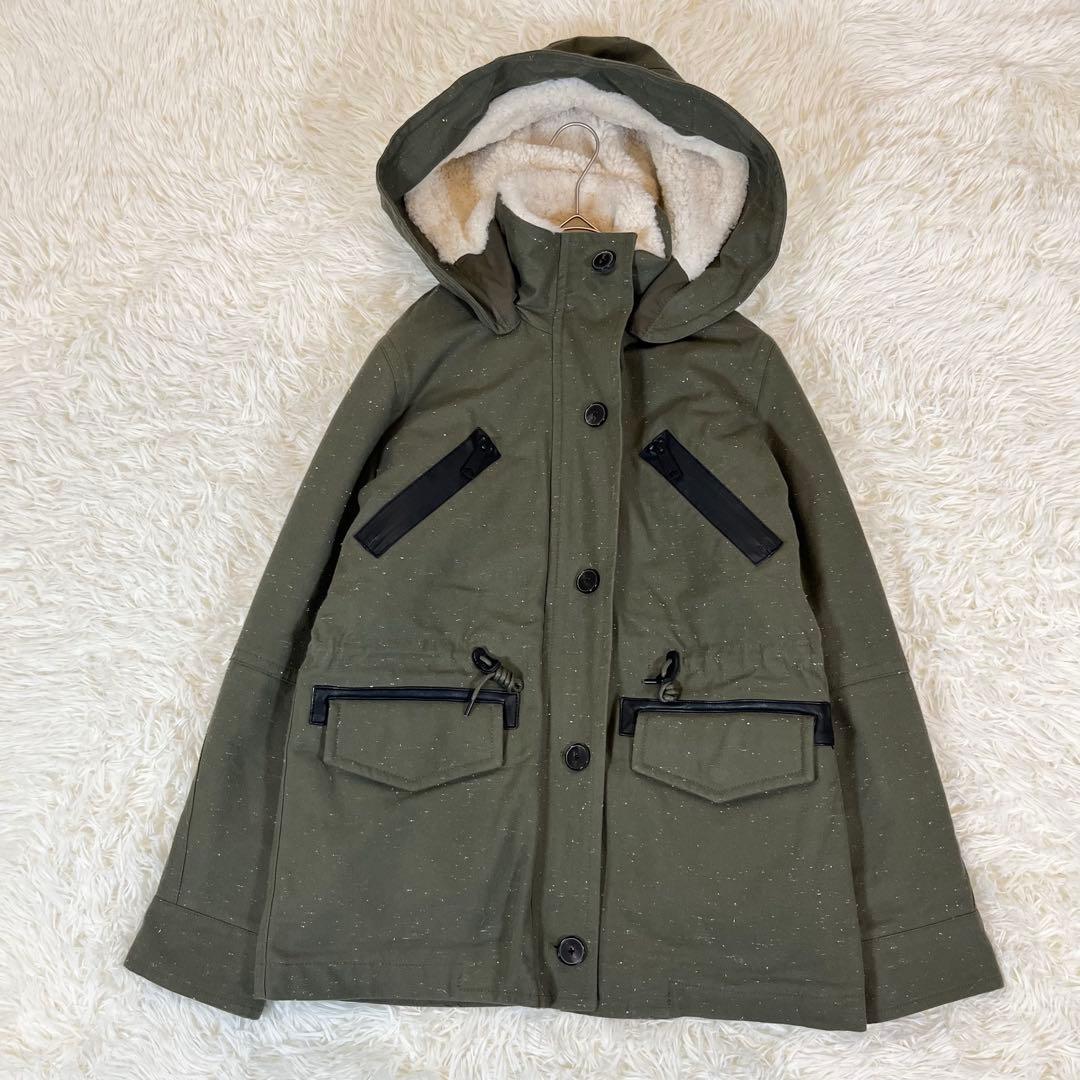 極美品✨ デンハム ボアライナー付 マウンテンパーカー モッズコート