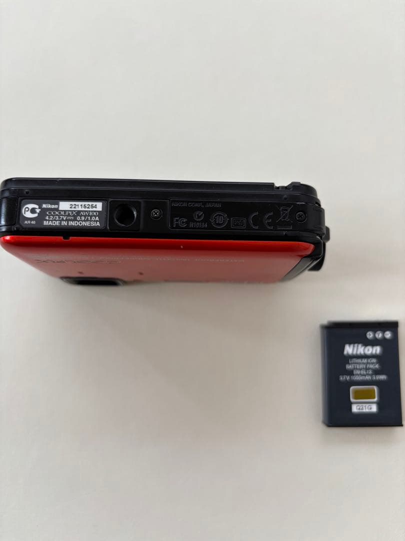 廃盤希少！美品！動作確認済】Nikon COOLPIX AW100 オレンジ - メルカリ