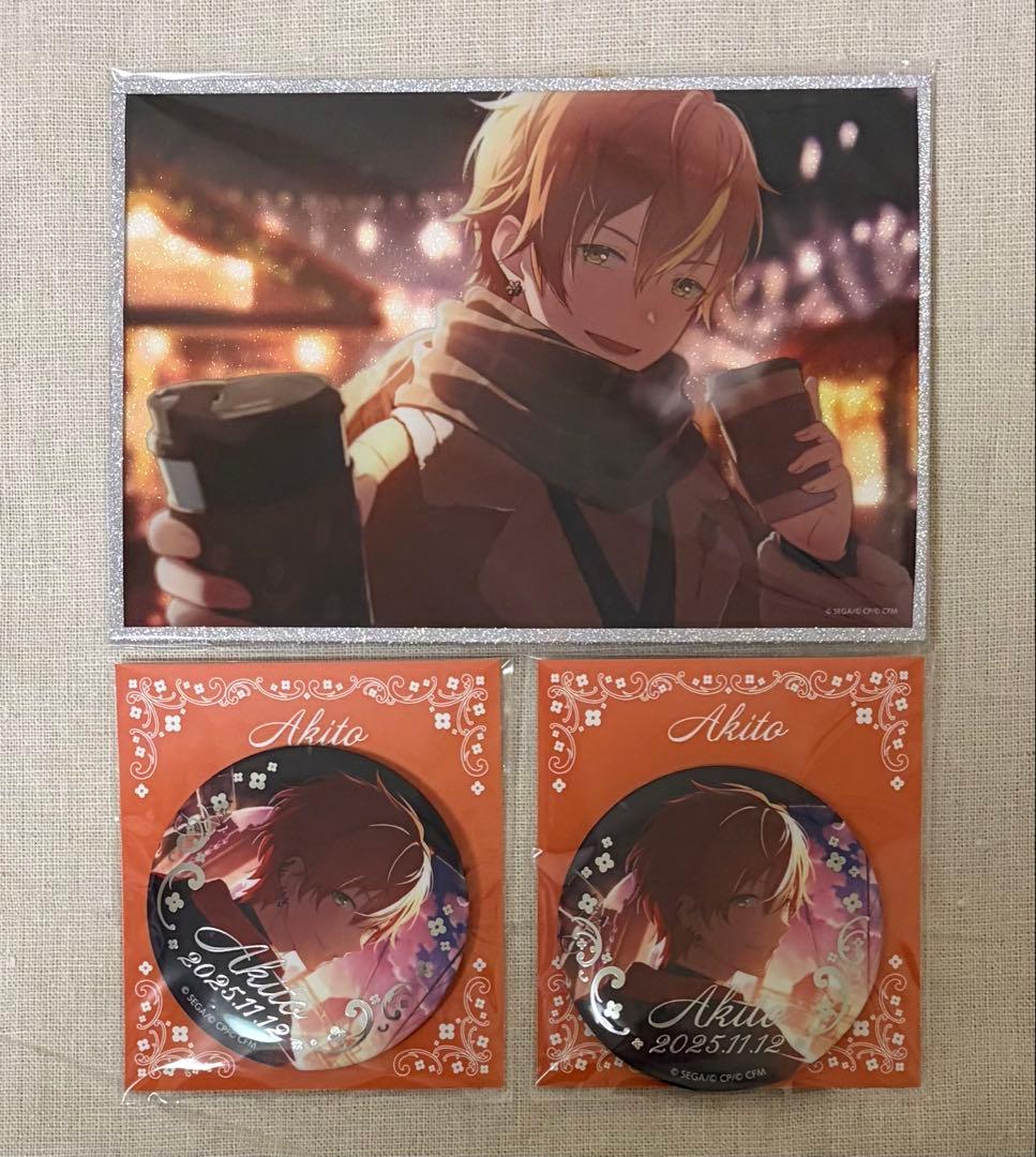 東雲彰人 はぴこれくじ アクリル色紙 缶バッジ - メルカリ