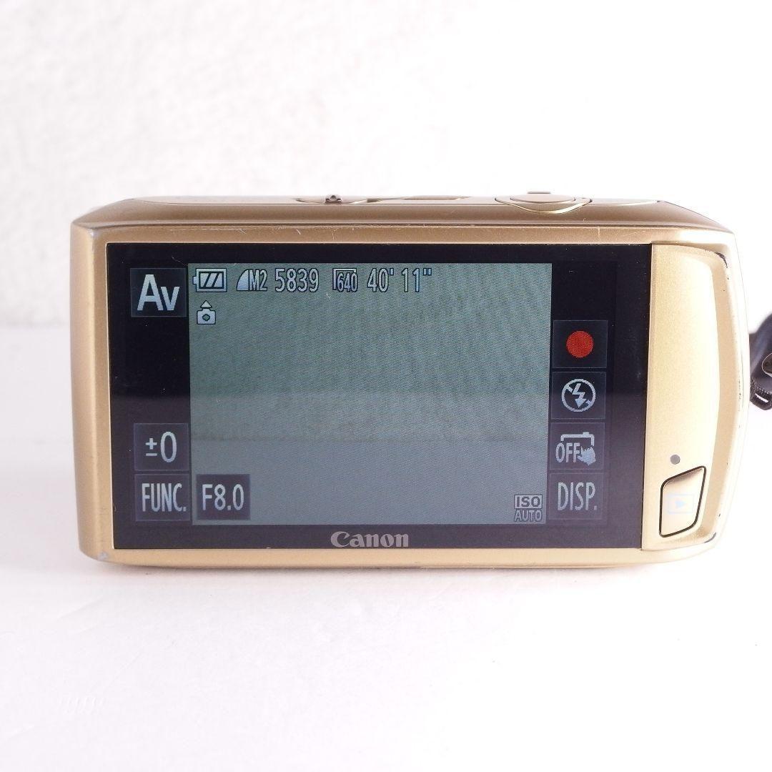 完動美品 キヤノン Canon IXY 32S ゴールド 純正バッテリー 充電器
