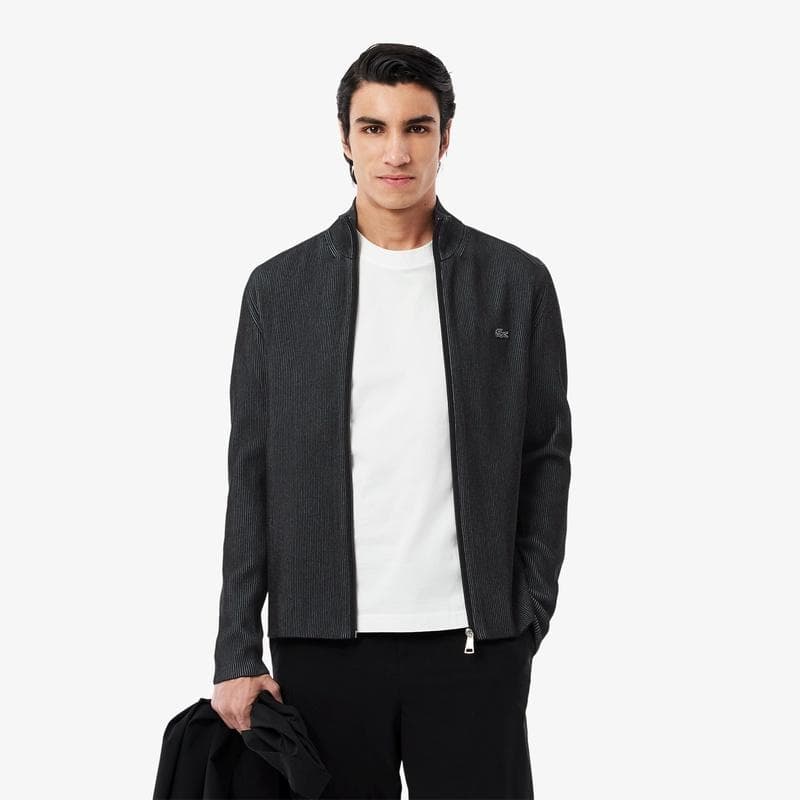 新品 5サイズ 定価26400円ラコステ リブ ニット トラック ジャケット