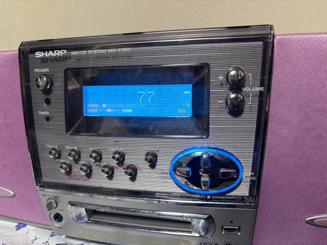 希少 SHARP/シャープ MD-F350 ピンク MD/CDシステム - メルカリ