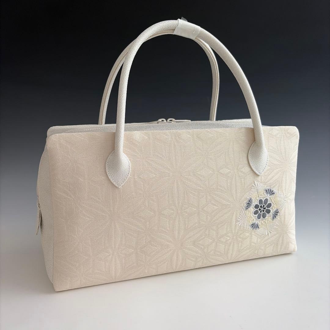 新品未使用 刺繍入り京都 西陣 正絹 帯使用 利休バッグ26209 - メルカリ