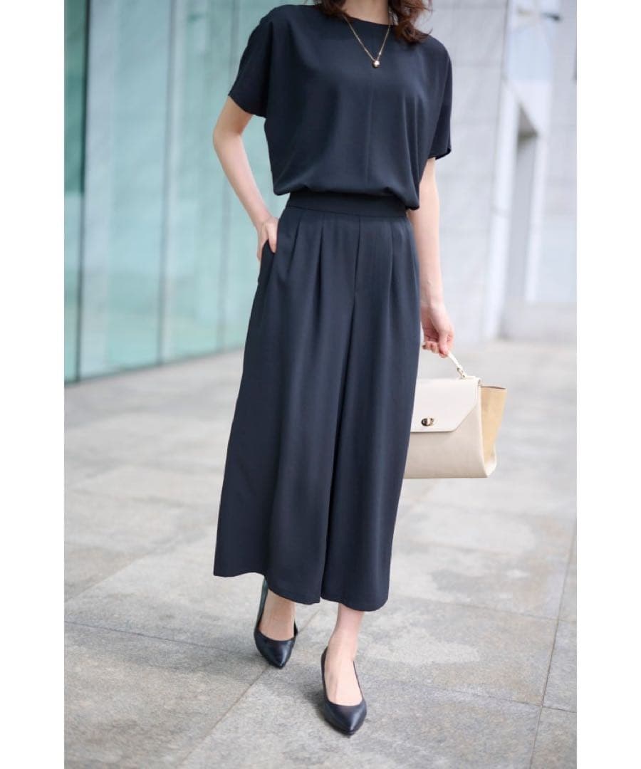 未使用✨アンタイトル 大人気 リラックス ガウチョパンツ 大きいサイズ 46