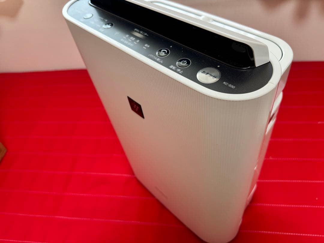 極美品　2025年製　SHARP KC-S50-W 空気清浄機 加湿空気清浄機 シャープ KC-S50-W プラズマクラスター7000 ホワイト系