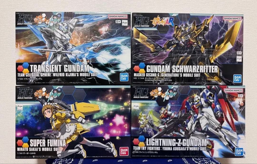 HG ライトニングゼータ シュバルツリッター トランジェント ふみな 4機セット ライトニングZガンダム (HGBF) (ガンプラ) - ホビーサーチ ガンプラ他
