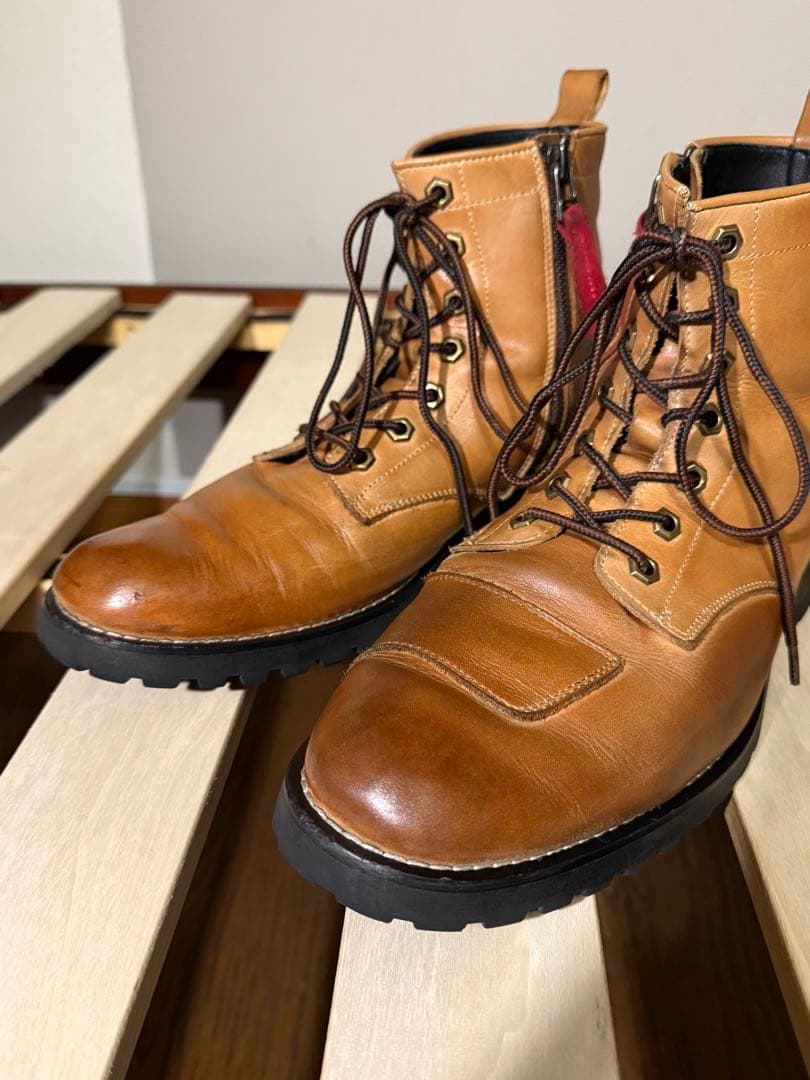 最終値下 DEGNER HS-B6 サイドジップ 26.0cm ライトブラウン