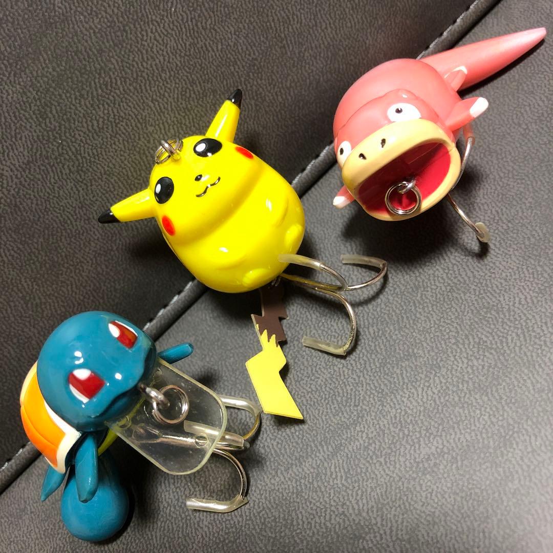ポケモン ルアー ピカチュウ ゼニガメ ヤドン 3個セット（未使用品
