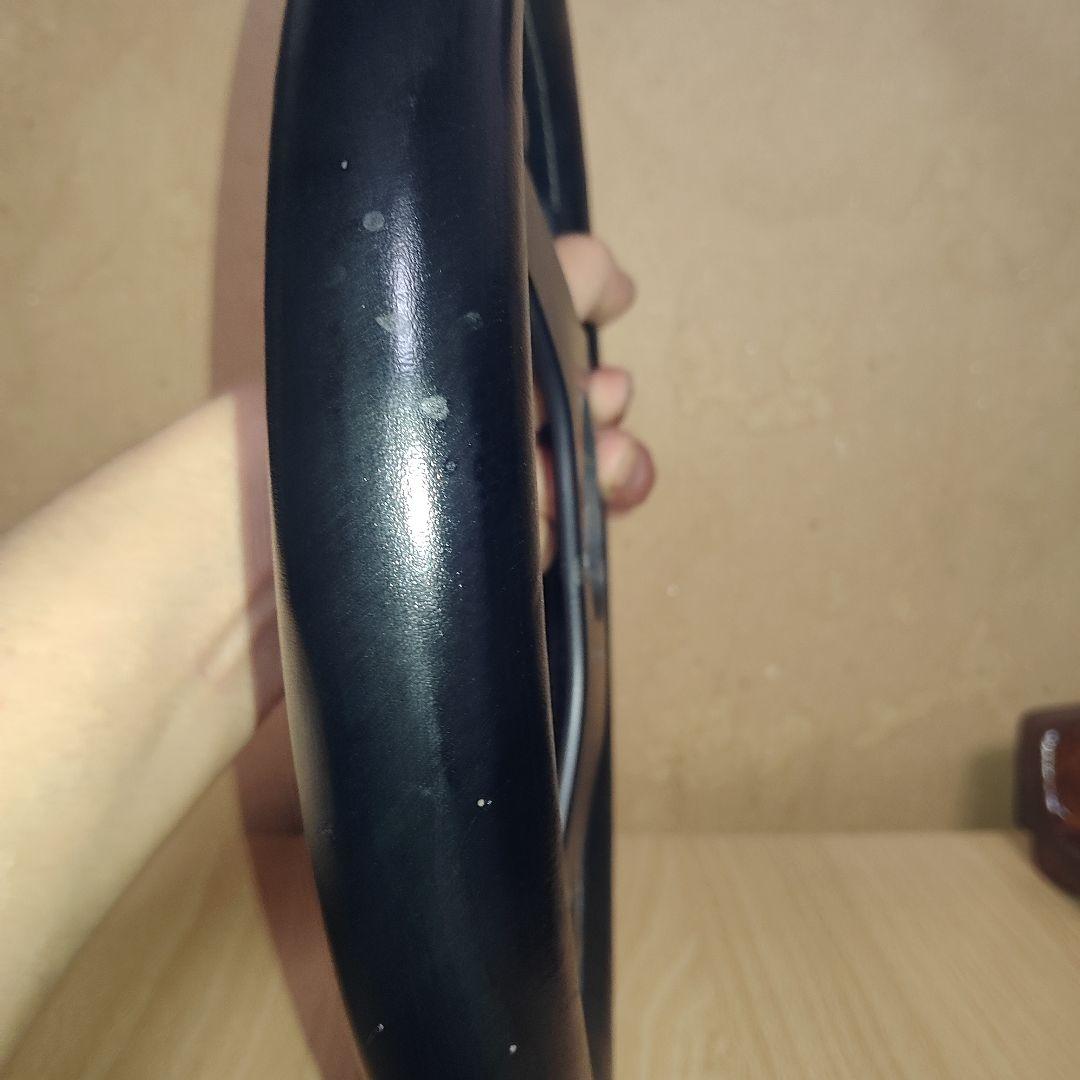 当時物3スポークフェラーリ レザー ステアリングホイール30パイ - メルカリ