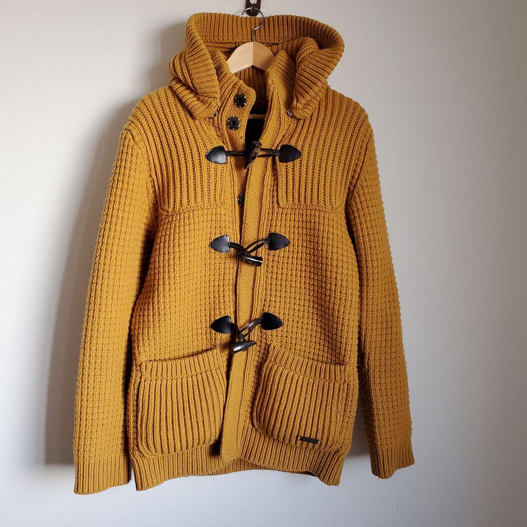 極美品 バーバリー ブラックレーベル　ニット　ダッフル ジャケット コート バーバリーブラックレーベル BURBERRY BLACK LABEL ニットダッフル