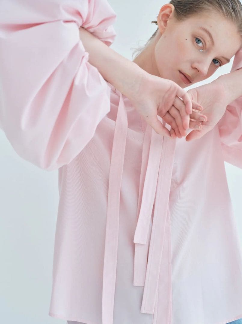 L'AUBE BLANC Double tie Blouse Sakura - メルカリ