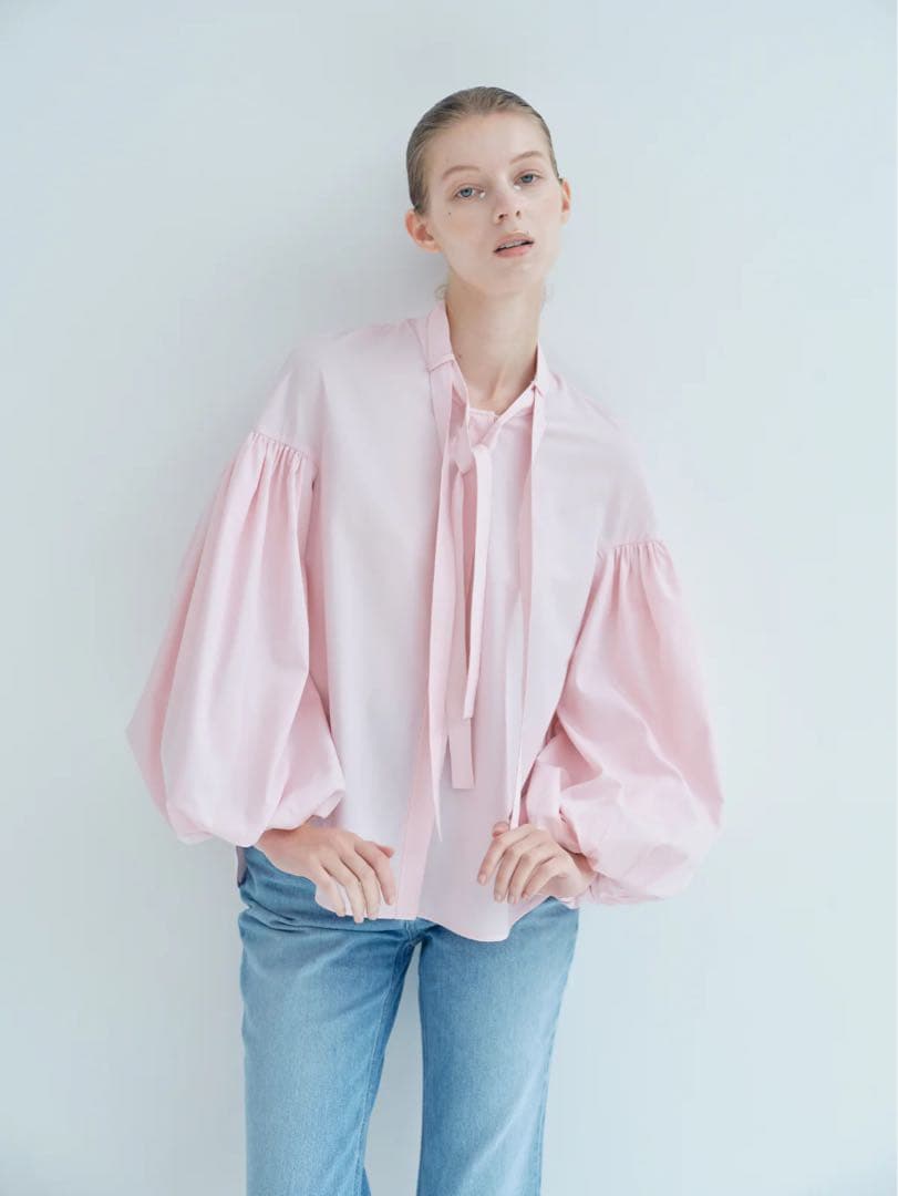 L'AUBE BLANC Double tie Blouse Sakura - メルカリ