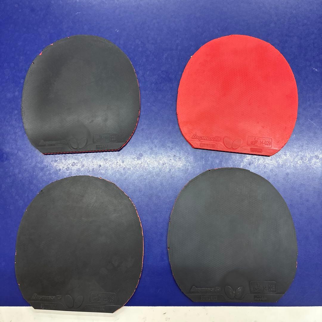 卓球ラバー ディグニクス05黒特厚×3 ディグニクス80赤特厚×1 ① - メルカリ