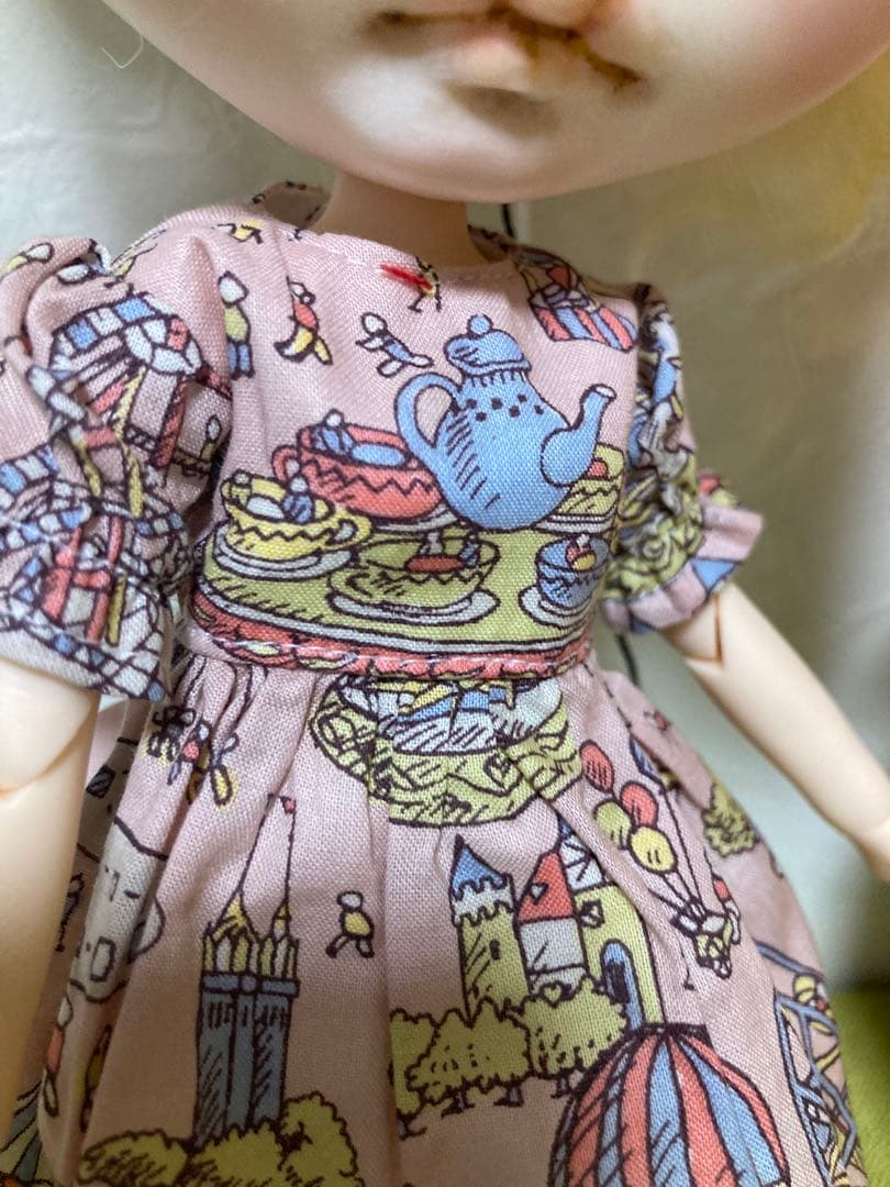 ☆ カスタムアイシードール ブライス ☆ アウトフィット ピンクティー