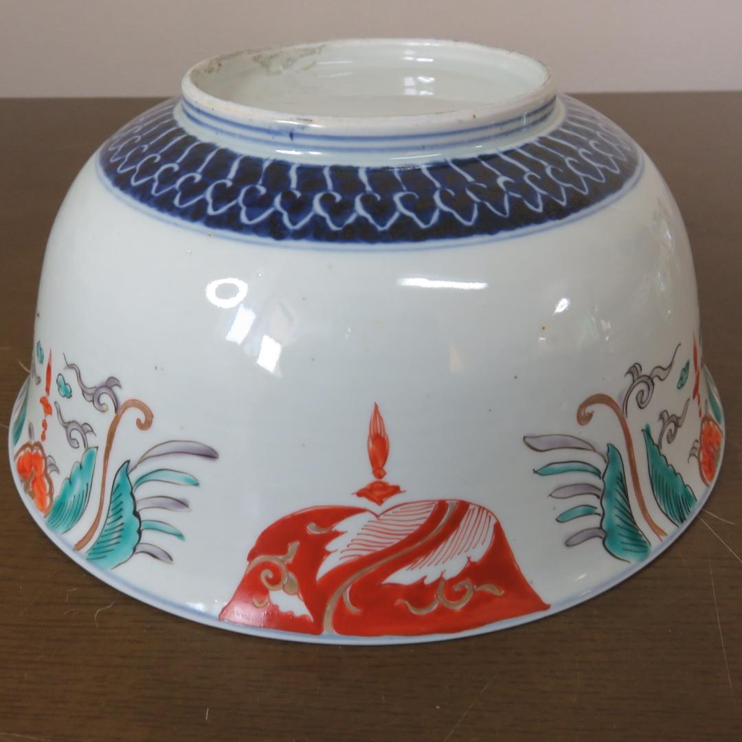 大鉢 丼 色絵付 龍 梅 竹 唐草 九谷 古伊万里 - メルカリ