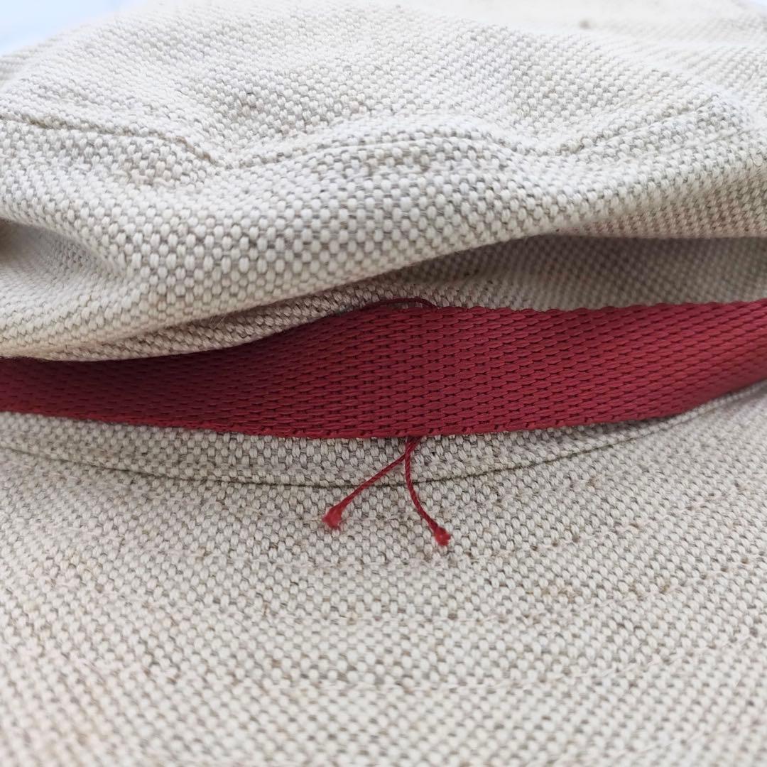 人気】PRADA プラダ ハット 帽子 ロゴリボン リネン混 Sサイズ