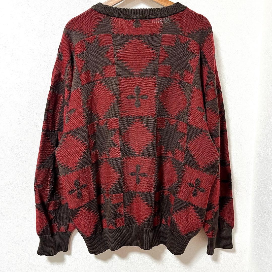 《Yves Saint Laurent》OLD 90-00's 総柄ニット