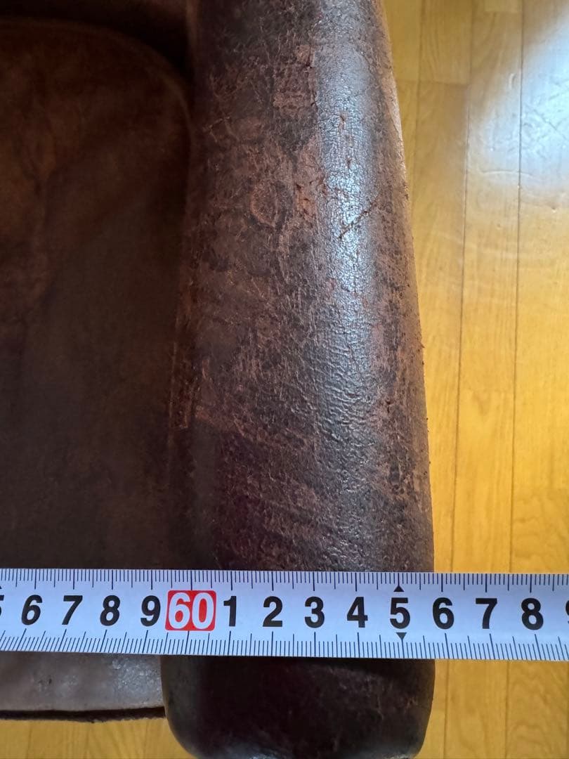 本革 プロフェッサーアームチェア 一人掛け RH レストレーションハード