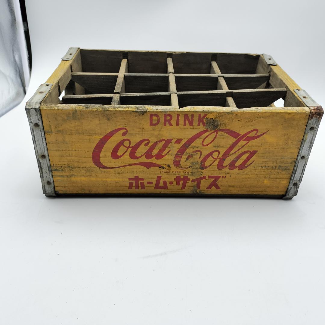 昭和レトロ コカ・コーラ 木箱 ホームサイズ ヴィンテージ 運搬箱 当時