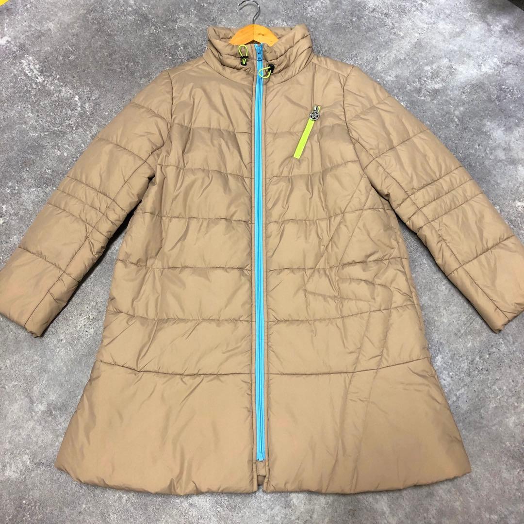 □ SUPER LADY 山本寛斎 ヤマモトカンサイ 中綿 コート ベージュ L