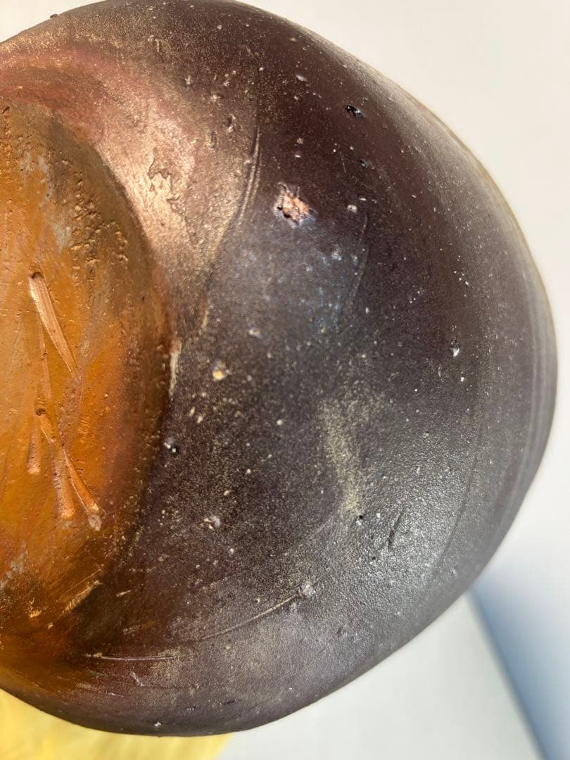 茶道具 備前水指 人間国宝 藤原雄（作）共箱 - メルカリ