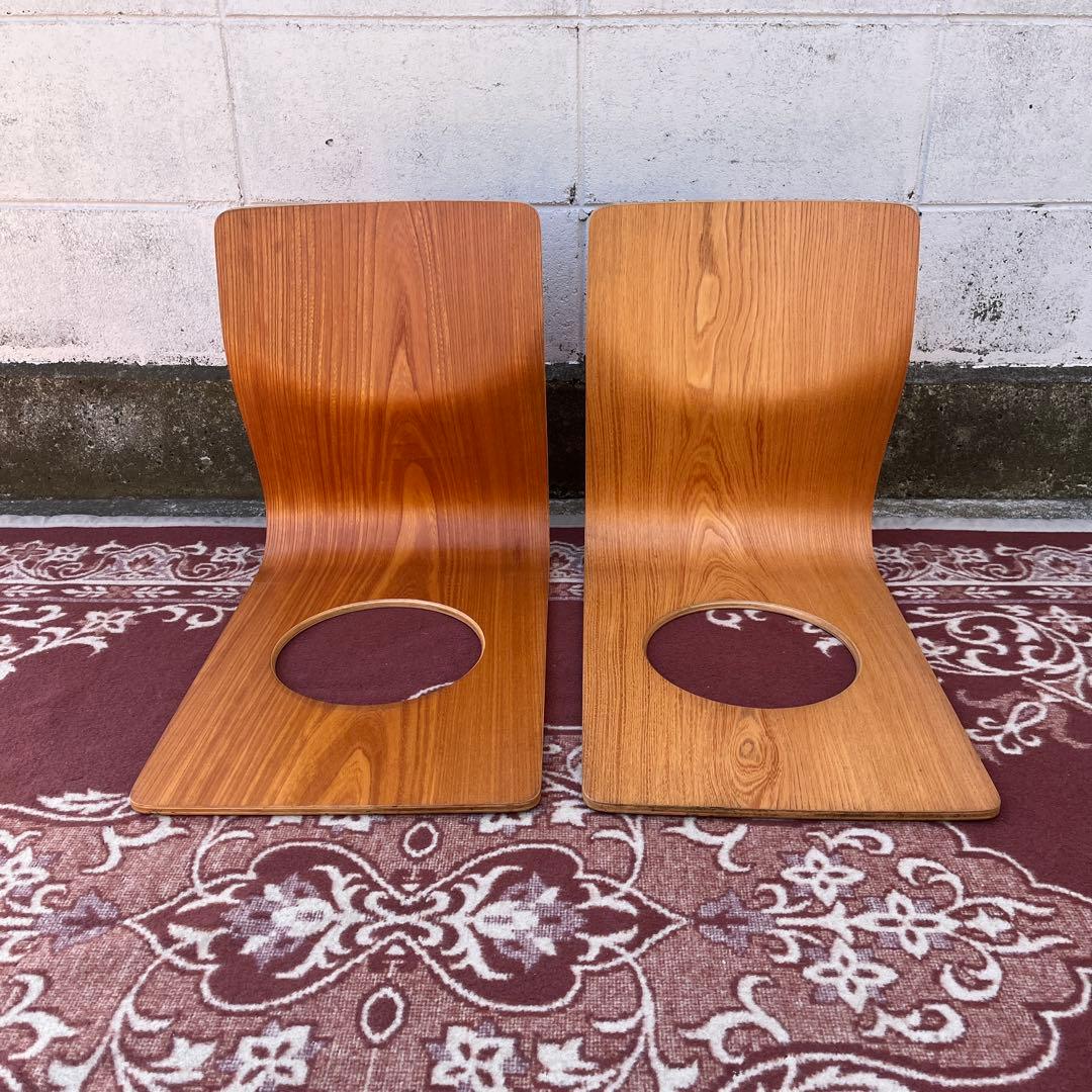 Tendo 天童木工 ◾️2点セット 座椅子 プライウッド 藤森健次 和モダン D 藤森健次｜天童木工