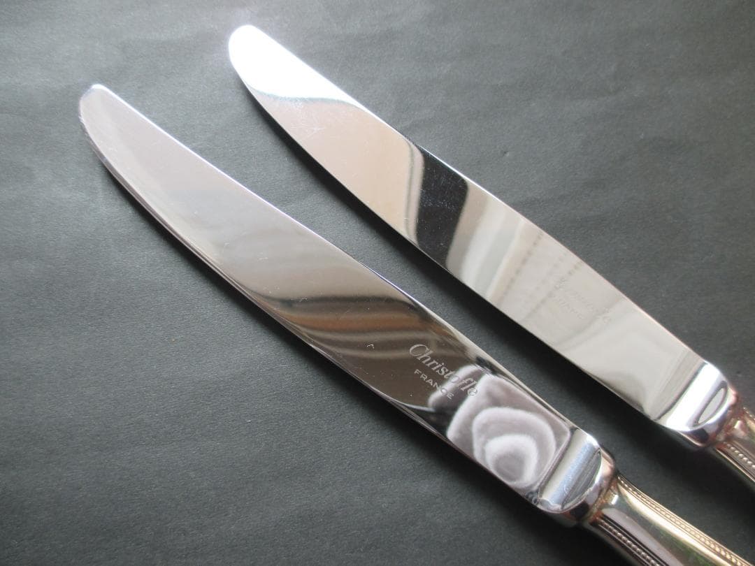 スロス様専用4本☆銀器クリストフルシルバー テーブルナイフ＆フォーク