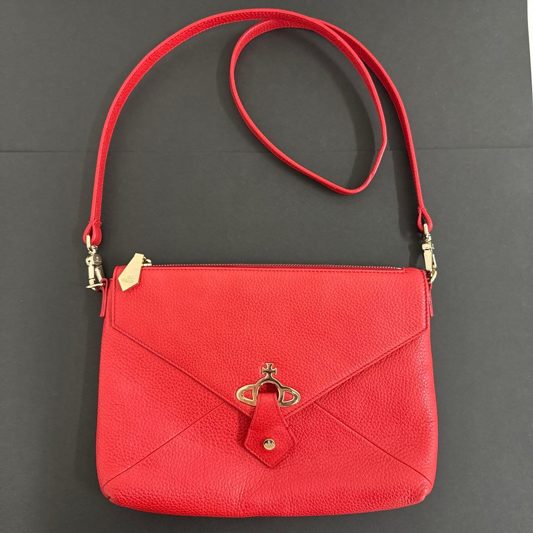 良品】Vivienne Westwood ショルダーバッグ 赤 ヴィヴィアン - メルカリ