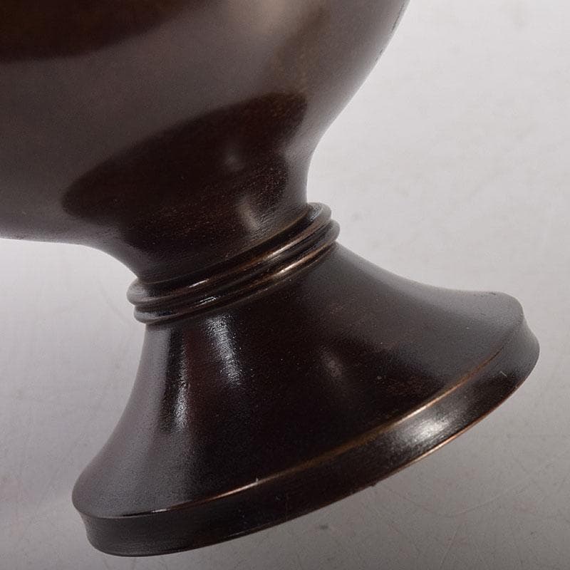 マル 様専用茶道具 釜師 根来実三作 唐銅 火屋蓋置 共箱 V R8718