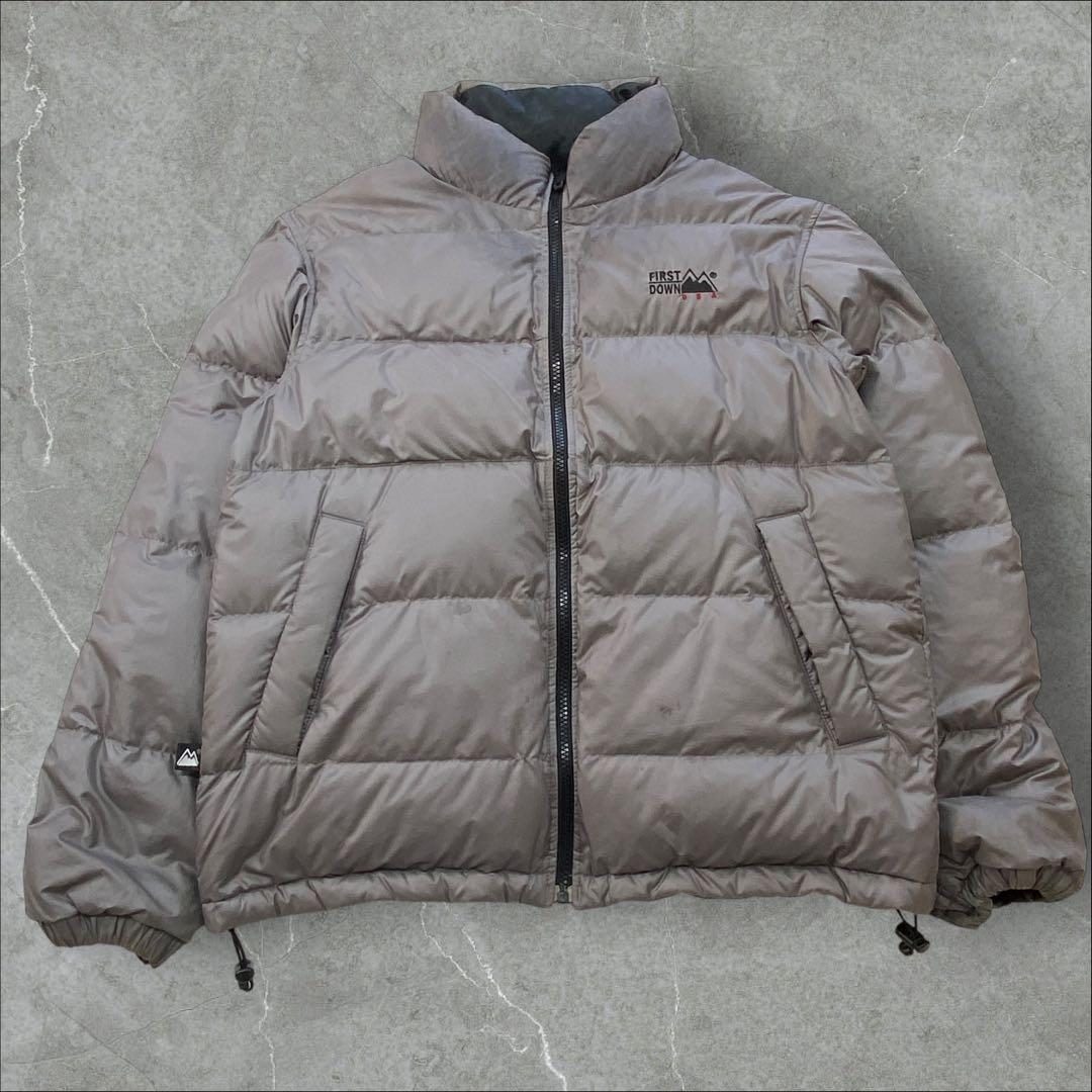 FIRST DOWN リバーシブル ダウンジャケット L - メルカリ
