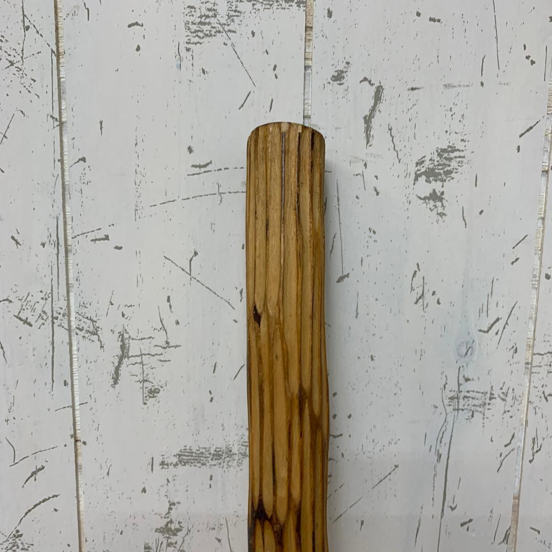 B-2 【希少】定義如来 金剛杖 木彫り 杖 登山 参拝 縁起物 昭和レトロ